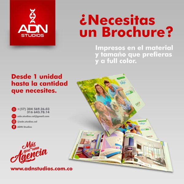 Somos una agencia de Publicidad dedicada a fortalecer la imágen de nuestros aliados, ayudando a promover sus servicios o productos. Algunos de nuestros servicios son: • Diseño Gráfico • Branding de Marca • Logotipos • Páginas Web • Redes Sociales • Papelería • Señalética • Vinilos Adhesivos • Vinilos de corte • Lonas / Pendones / Vallas • Pasacalles • Rompetráficos • Avisos en Acrílico y muchas más! Tu sabes lo que quieres... nosotros lo que necesitas Comunícate con Nosotros por whatsapp: 3045692603 e-mail: adn.studios.col@gmail.com SÍguenos en Instagram @adn.studios.col